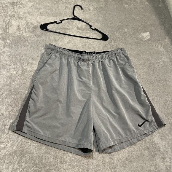 Nike Flex 2.0 Dri-FIT Athletic Shorts Mens 3XL Gray Running Gym Training - Picture 1 of 12